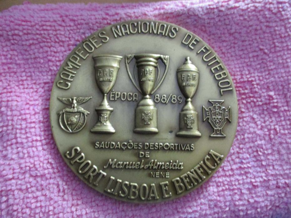 Medalha Sport Lisboa E Benfica Futebol Juvenil Época 88/89