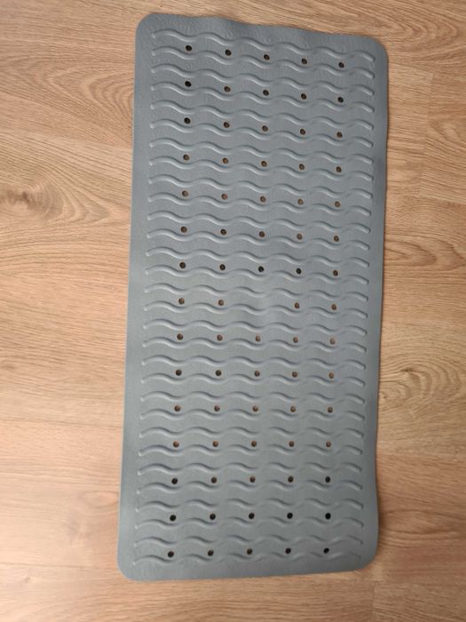 Mata antypoślizgowa 80x37 cm szara łazienkowa