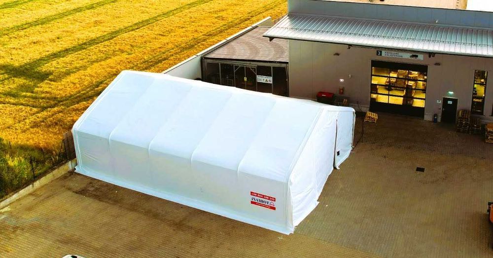 Hala namiotowa 6x6m całoroczna PVC 900g magazyn garaż