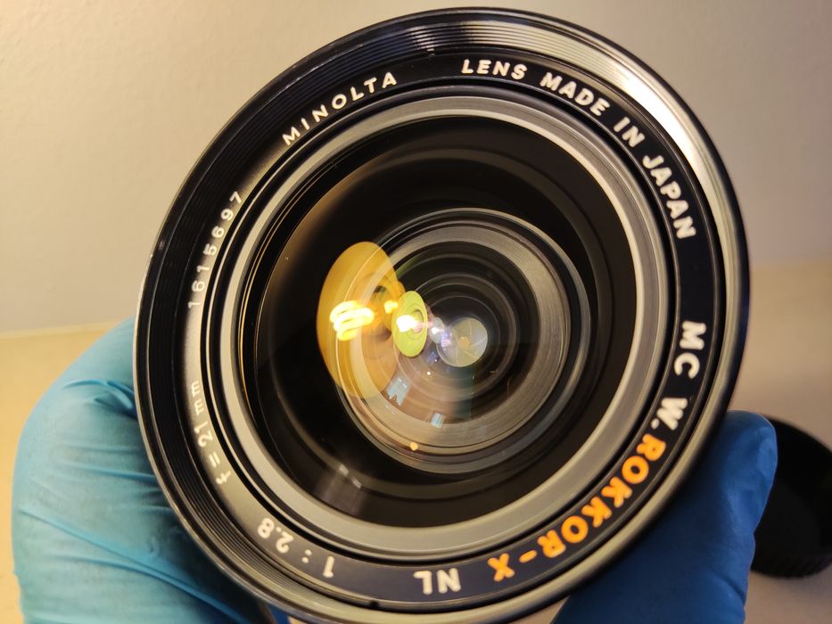 Lente MC W. Rokkor-X NL 1:2.8 f=21mm (MD mount) minolta