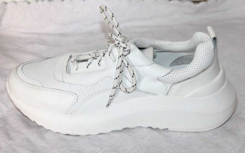 gino rossi skóra skórzane sneakersy trampki sportowe białe 40 wojas