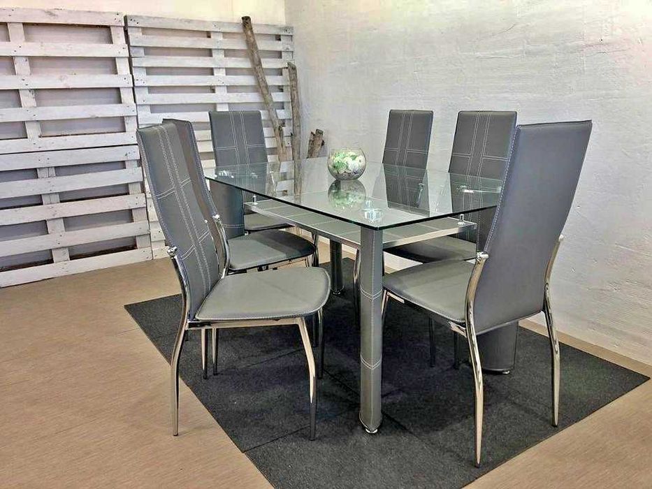 Mesa de jantar com 6 cadeiras Levamos a sua casa Envio gratis