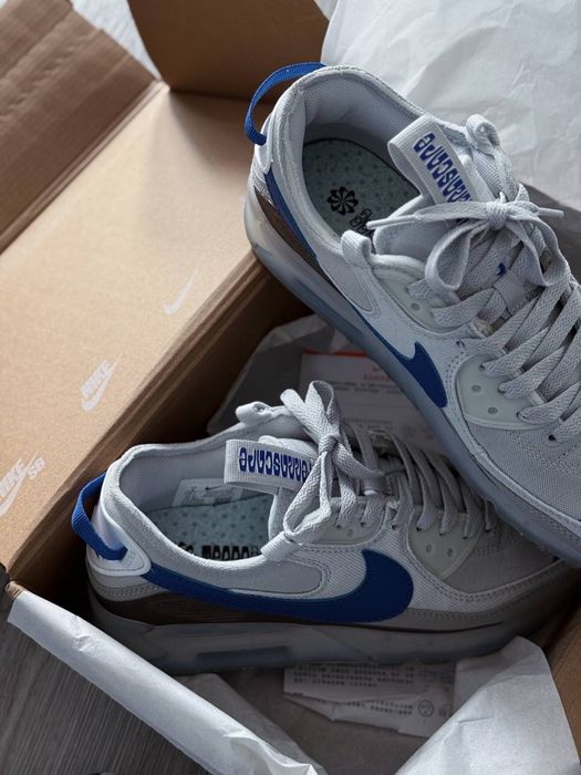 Топ Якість! Кросівки Nike Air Max Terrascape 90 ‘Pure Platinum Hyper Royal’ Аір Макс 90