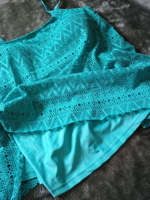 Tankini turkusowe