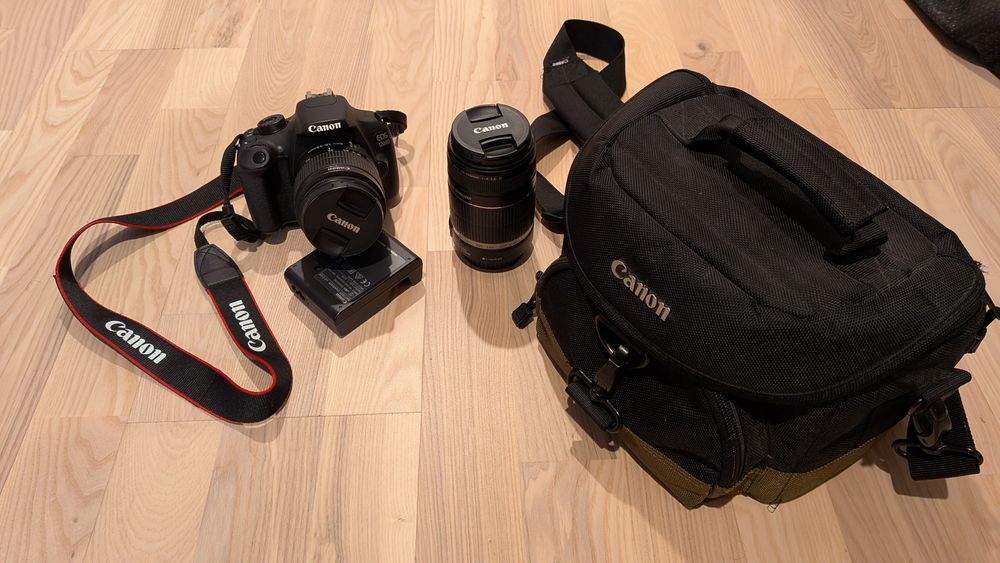 Canon EOS 1200d, 2 obiektywy, torba