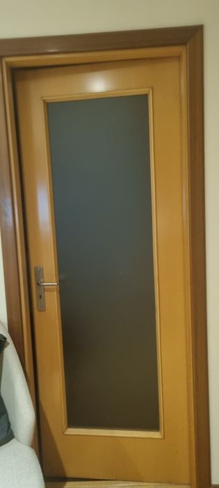 Porta interior em carvalho francês