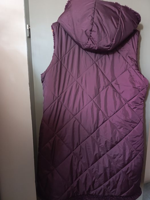 Kamizela Teddy 48 z kapturem dwustronna