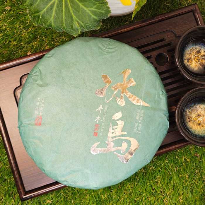 Чай Шен пуер 2021р 》 Бін Дао Цяо Му《 Блин 357г