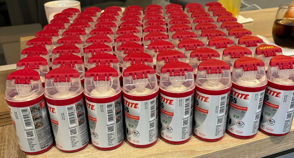 Loctite 55 LT-50 160m nić do uszczelniania gwintów 100 sztuk