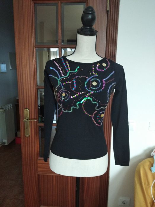 Camisola com brilho tamanho M