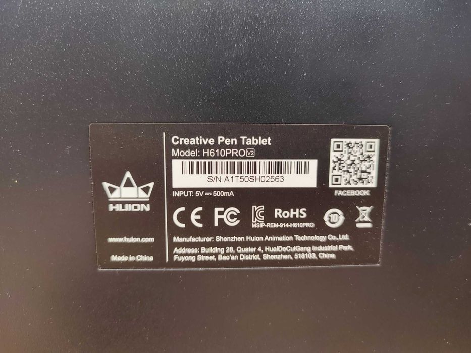 Tablet graficzny Huion Inspiroy H610PRO V2