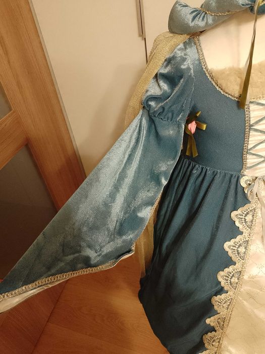 NOWY strój karnawałowy DAMA DWORU DWORKA KSIĘŻNICZKA Elza 98/104 47