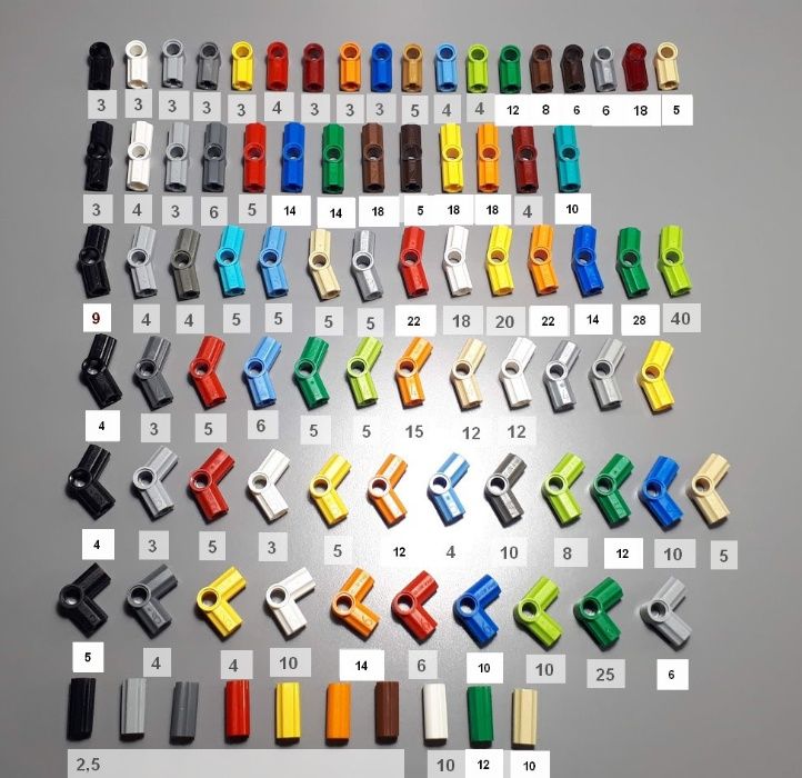 Детали Lego Technic – коннекторы, соединители (оригинал лего техник)