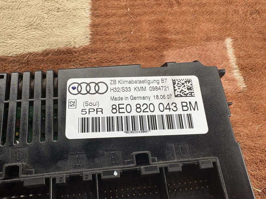 Panel klimatyzacji audi a4 b7