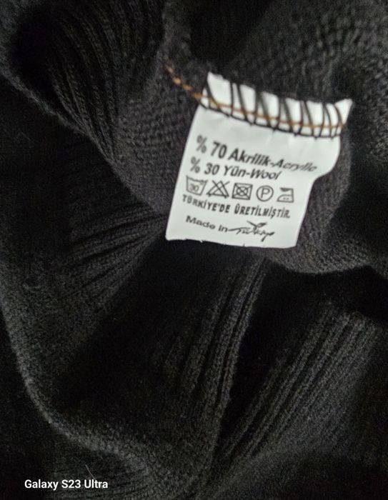 Sweter męski z konikiem akrylowy XL