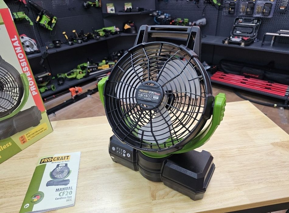 Вентилятор Аккумуляторный Макита/ Прокрафт Бесщеточный двигатель