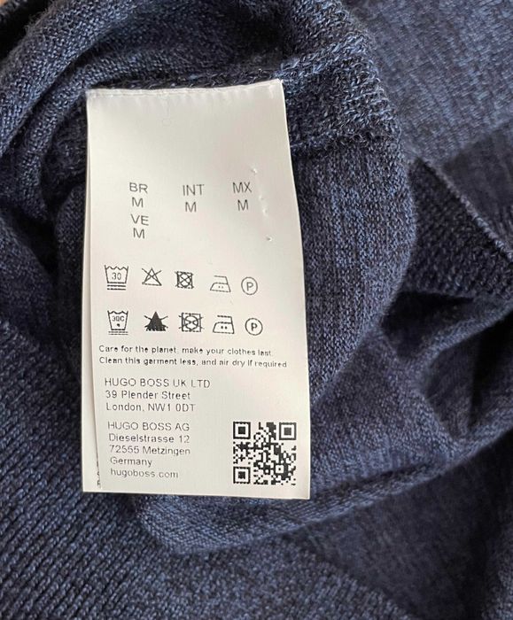 Sweter wełniany Hugo Boss - M