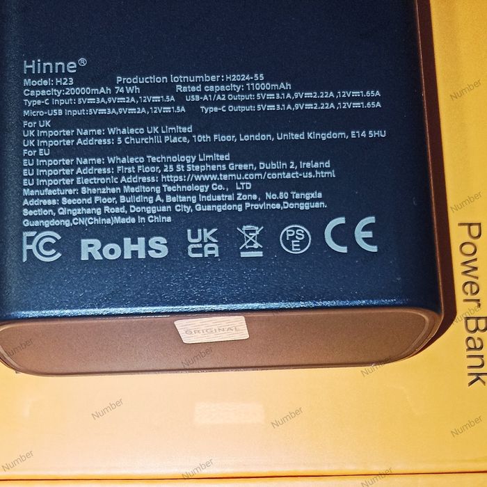 Power Bank 20000mAh 22.5W Super Fast Charge | PD | QC 3.0 | Original