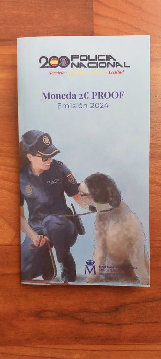 Moeda 2€ Espanha Proof 2024 Polícia Nacional