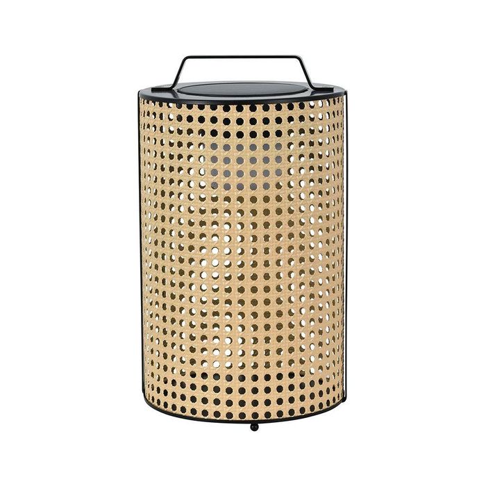 Przenośna Lampa Solarna LED 1,2W IP65 Drewniania 12x35cm Do Ogrodu Taras Balkon V-tac