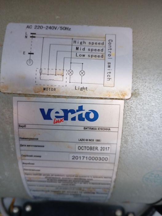 Витяжка кухонна...