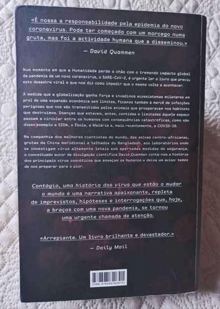 Contágio; Os vírus que estão a mudar o Mundo - David Quammen