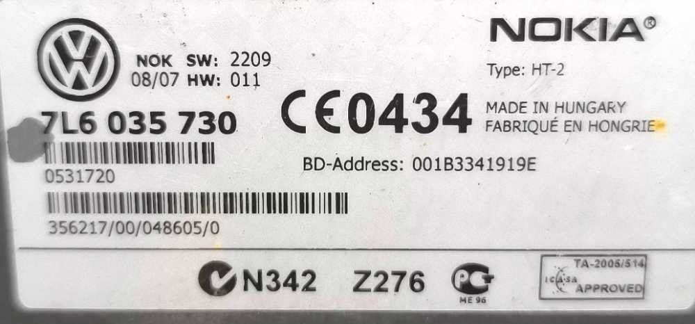 Módulo Bluetooth VW PASSAT B6 Variant (3C5) ano 2005