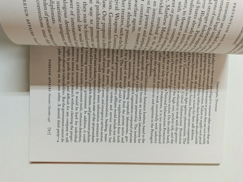 Foreign Affairs magazine

November / December 1997