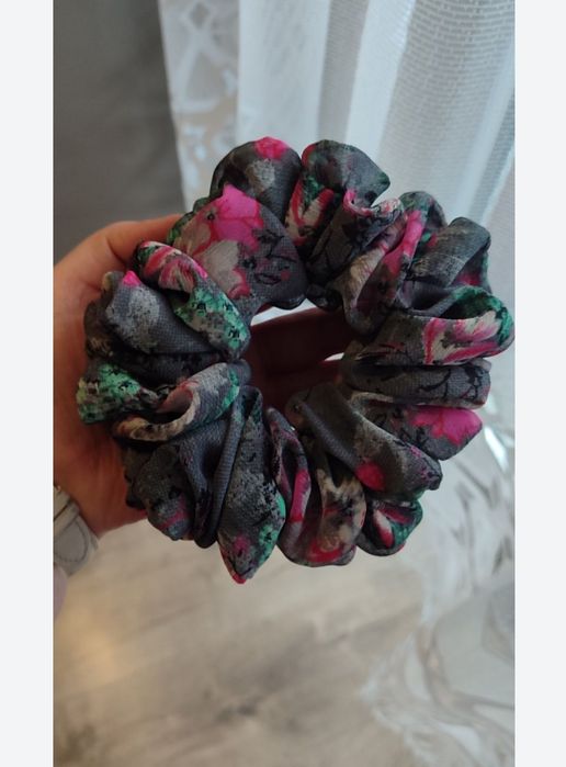 Scrunchie do włosów rozm L Szyfon
