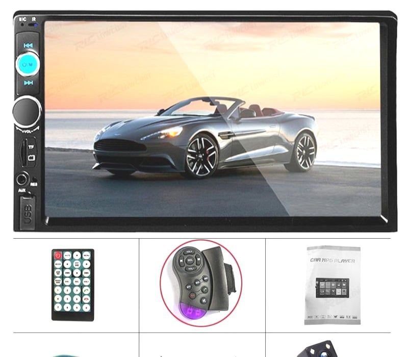 AUTO RADIO 2DIN 7 TÁCTIL BLUETOOTH USB SD + CAMARA DE MARCHA ATRÁS