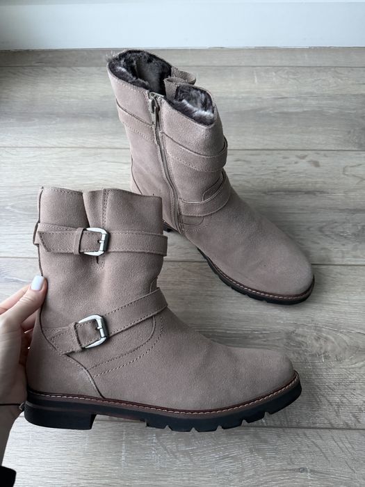 Зимові замшеві черевики, напівчеревики dune 39 розміру