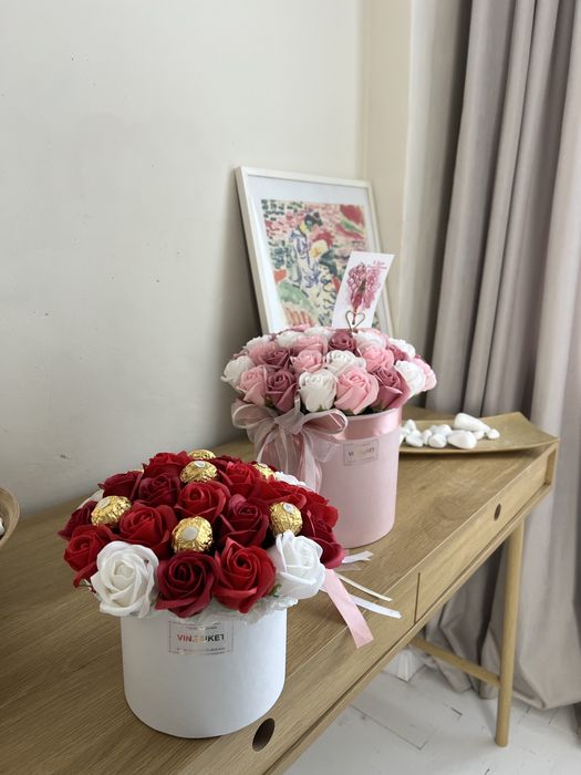 Мильні квіти, троянди, подарункові бокси Вінниця В НАЯВНОСТІ РОЗПРОДАЖ