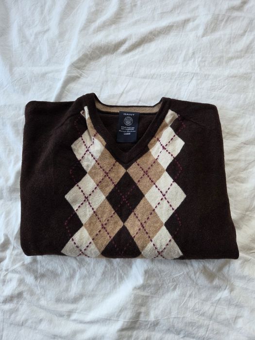 Sweter GANT brązowy