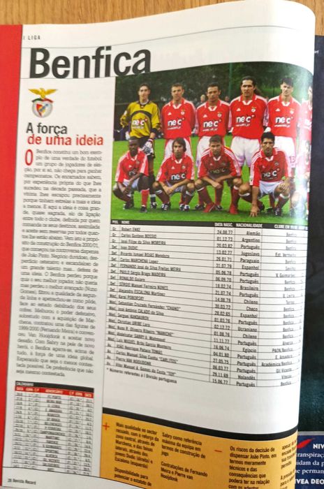 Record - revista da época 2000-2001