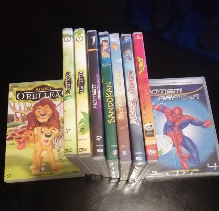 DVDs de filmes infantis