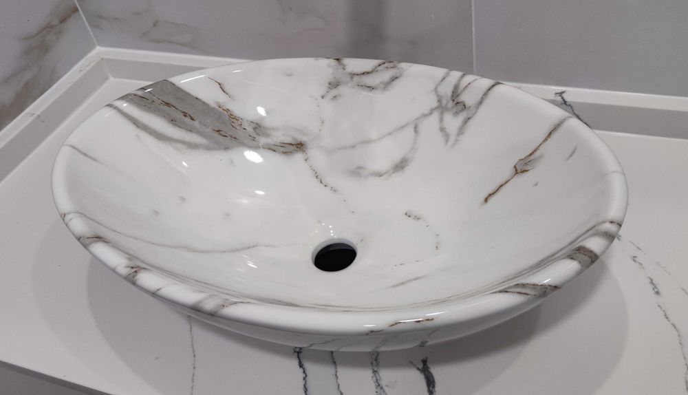 Lavatório de bancada REA Pamela Aiax Shiny