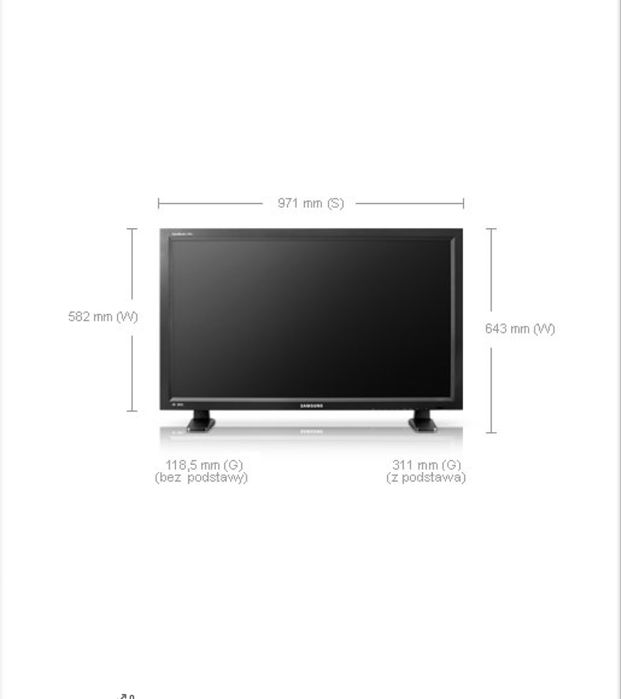 Monitor led 32” Samsung 400MX-2 czarny