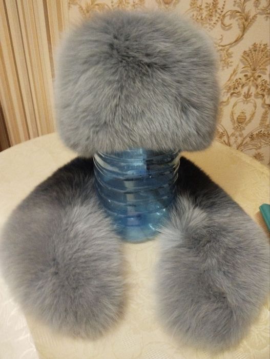 Шапка зимня нат мех Песец