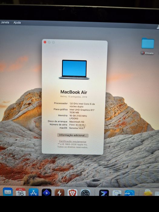 MacBook Air (2019) | 16GB Ram