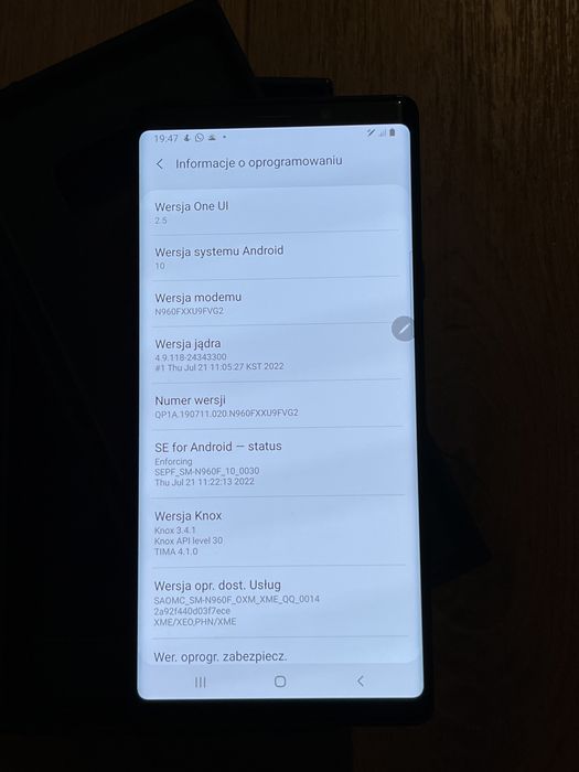 Bardzo ładny, zadbany Galaxy Note 9, N960F/DS 6/128GB komplet
