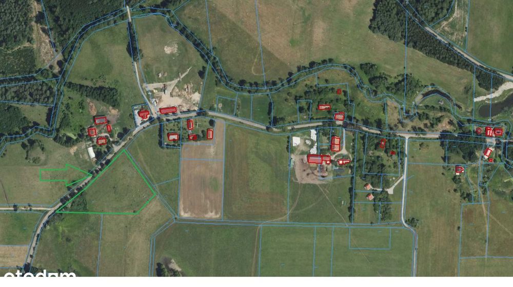 Działka rolno-budowlana 10843 m²_Wilczyny_warunki zabudowy na 2 domy