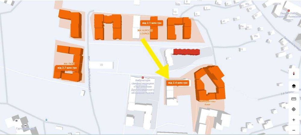 Продаж приміщення у ЖК Фруктова алея, на вул Під Голоском. Без комісії