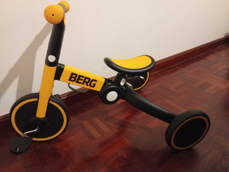 Triciclo de Criança 3 em 1 BERG – NOVO (Com Caixa, Nunca Usado na Rua)