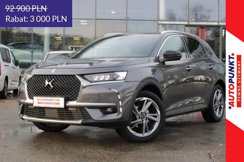 DS Automobiles DS 7 Crossback Rivoli 1.6 PureTech 180KM, 2020r. skóra* El. Fotele z Pamięcią* Panora