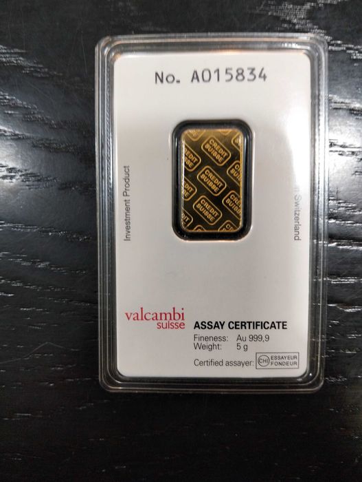 Barra ouro fino 5gr