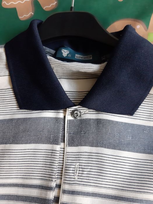 Koszulka polo vintage prl pewex męska xl kołnierzyk kolekcja stara cie