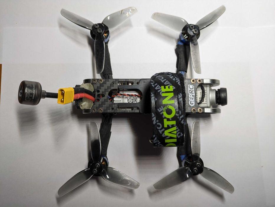 DRONE FPV GEPRC CX3 + CADDX Vista e camara DJI Corrida ou FreeStyle