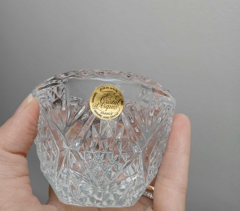 Conjunto de castiçais de Cristal d'Arque
