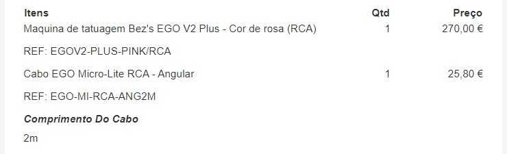 Máquina de tatuar Little EGO V2 Plus, pouco uso.