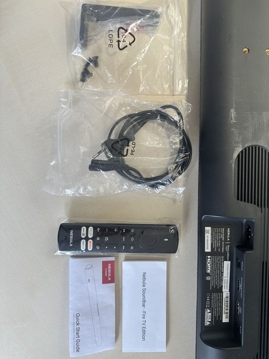 Soundbar Anker Nebula 2.1 HDMI Bluetooth 4K HDR Subwoofer netflix
